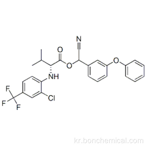 D- 발린, N- [2- 클로로 -4- (트리 플루오로 메틸) 페닐]-, 시아 노 (3- 페녹시 페닐) 메틸 에스테르 CAS 102851-06-9